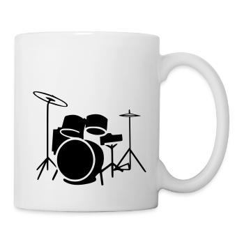 schlagzeug - Tasse - Weiß - Rechts