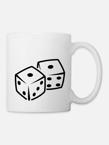 dices - Mug - white