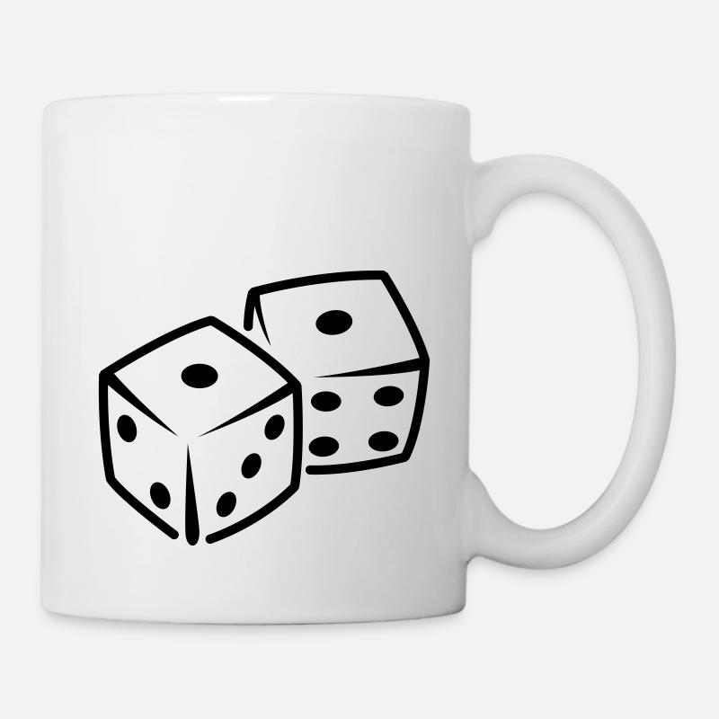 dices - Mug - white