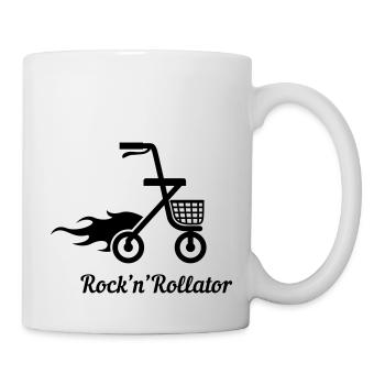 Rock'n'Rollator - Tasse - Weiß - Rechts