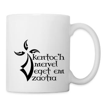 Devise bretonne - Mug blanc - blanc - Droite