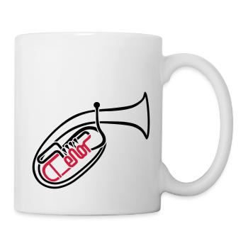 Tenorhorn 2 - Tasse - Weiß - Rechts
