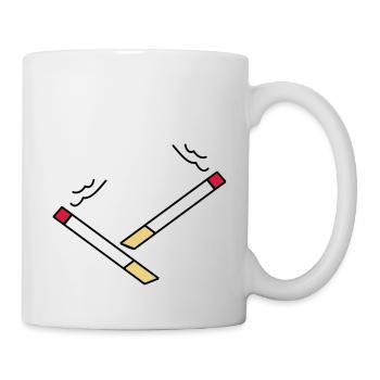 zigarette5 - Tasse - Weiß - Rechts