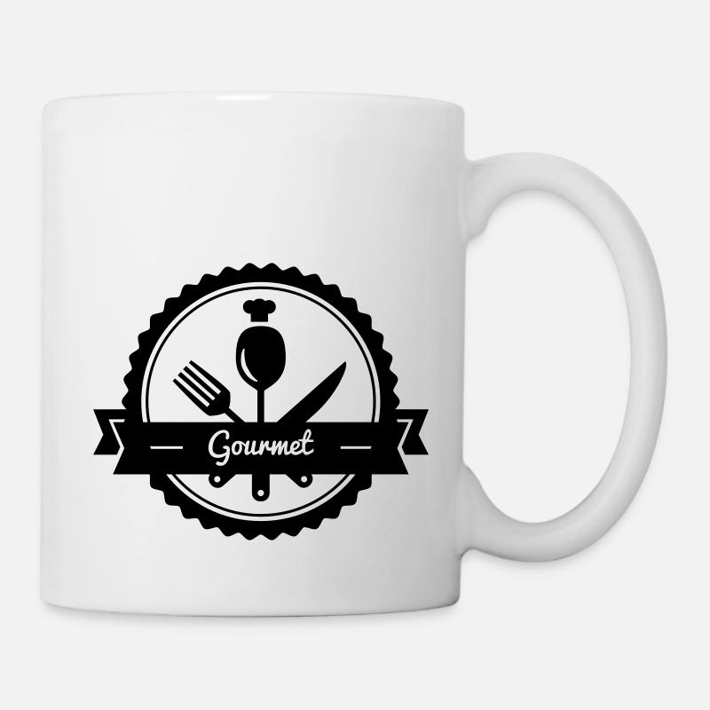 Gourmet - Mug blanc - blanc