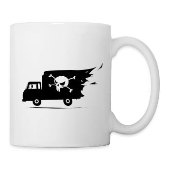 camion pirate - Mug blanc - blanc - Droite