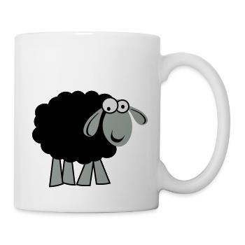 Schaf - Tasse - Weiß - Rechts