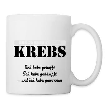 "Diagnose Krebs" by Claudia-Moda - Tasse - Weiß - Rechts