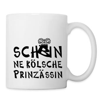 kölsche Prinzessin - Tasse - Weiß - Rechts