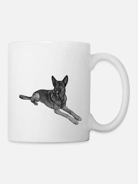 Malinois - Tasse - Weiß