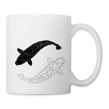 koi black and white - Tasse - Weiß - Rechts