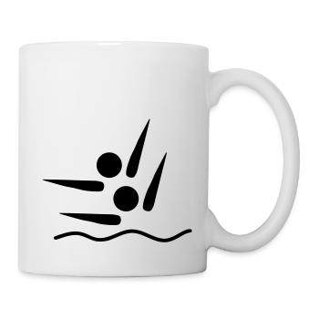 synchronized swimming os - Mug - white - Right