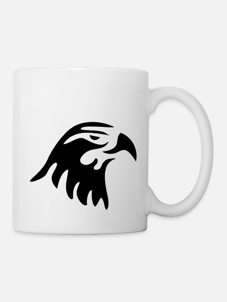 eagle head - Mug - white