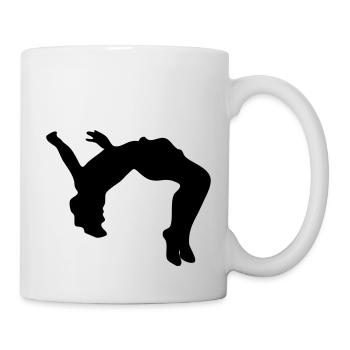 Backflip, Rückwärtsalto - Tasse - Weiß - Rechts