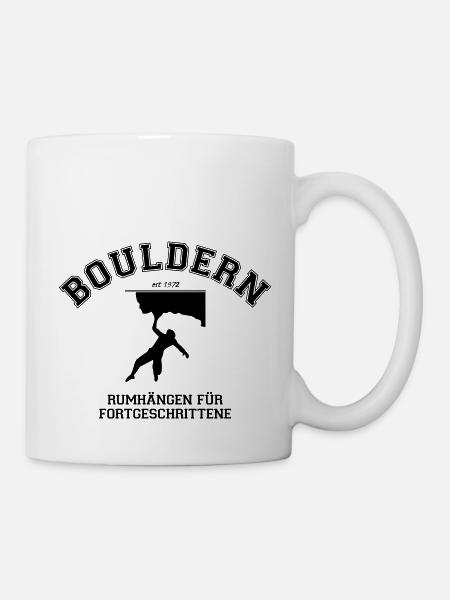 Bouldern - Tasse - Weiß