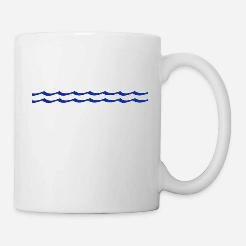 vagues - Mug blanc - blanc