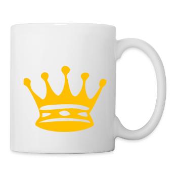 yellow crown - Mug - white - Right