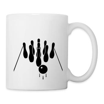 Jeu de quilles - Mug blanc - blanc - Droite
