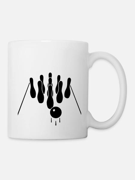 Kegeln - Tasse - Weiß