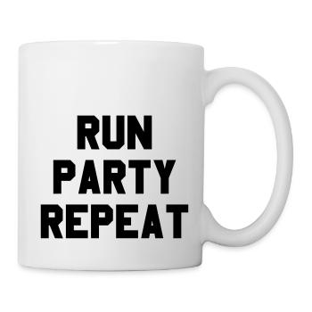 Run Party Repeat - Mug - white - Right