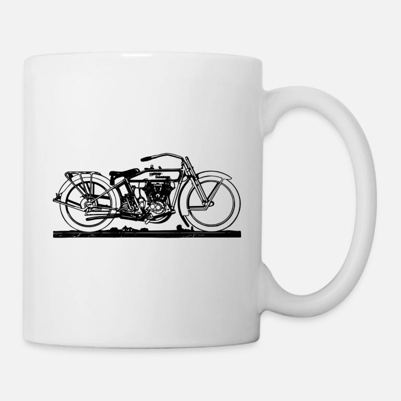 Motorrad - Tasse - Weiß