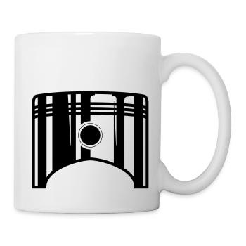 Kolben alleine 1 - Tasse - Weiß - Rechts