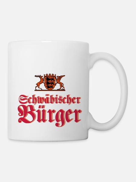 Schwäbischer Bürger - Tasse - Weiß
