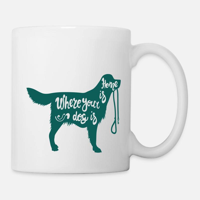 home is dog - Mug blanc - blanc