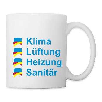 Klima Lüftung Heizung Sanitär - Tasse - Weiß - Rechts