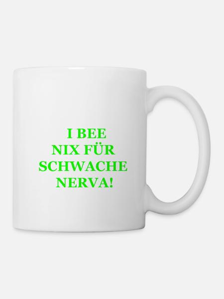Schwäbische TShirts mit lustigem Schwaben Spruch. - Tasse - Weiß