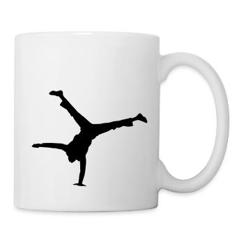 Vektor Ballett Tänzer Silhouette - Tasse - Weiß - Rechts