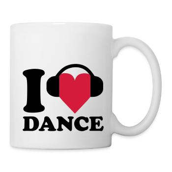 I love Music - Dance - Tasse - Weiß - Rechts