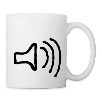 lautsprecher - Tasse - Weiß - Rechts