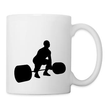 Kreuzheben start - Tasse - Weiß - Rechts