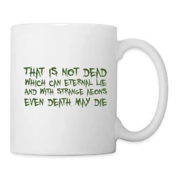 That is not dead which can eternal lie (Cthulhu) - Mug blanc - blanc - Droite