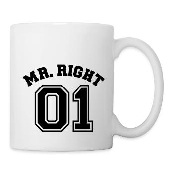 Mr. Right 01 - Mug blanc - blanc - Droite