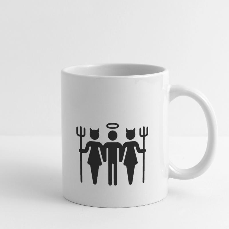 Teufel-Engel-Teufel / Devil-Cherub-Devil (M) Tasse