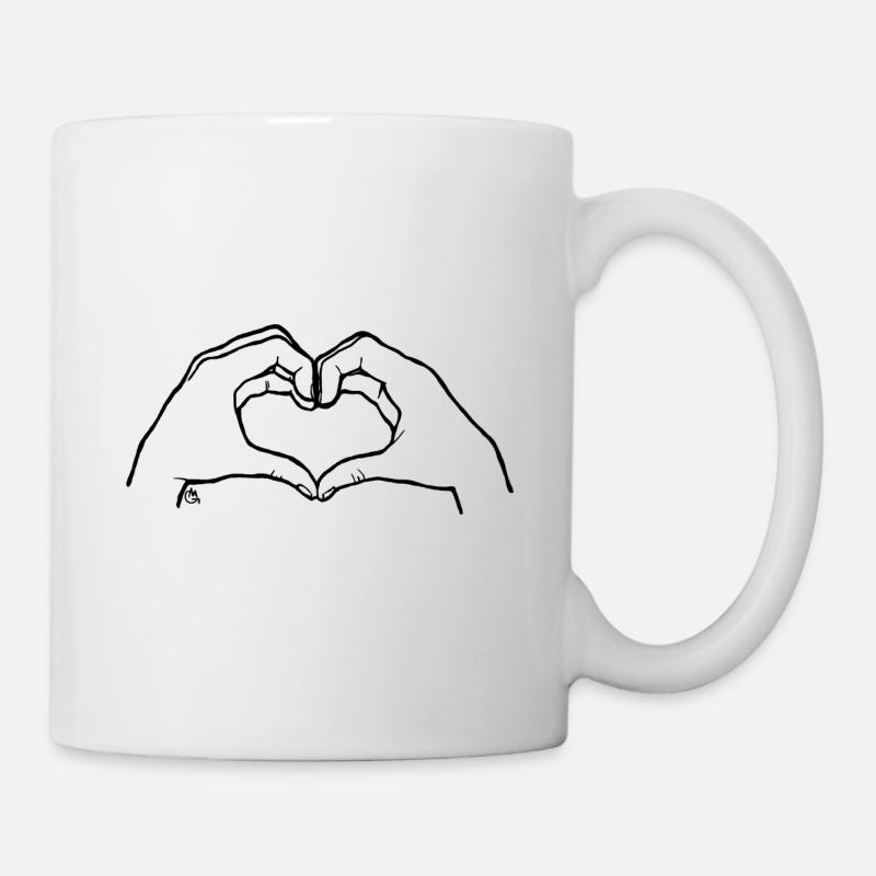 Le geste de l'amour - Mug blanc - blanc