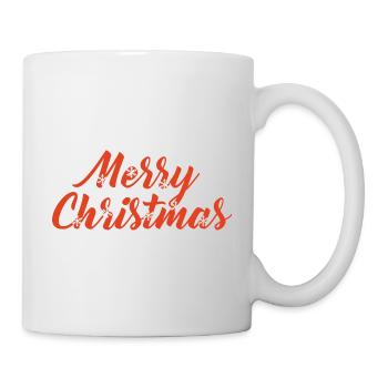 Fröhliche Weihnachten - Tasse - Weiß - Rechts