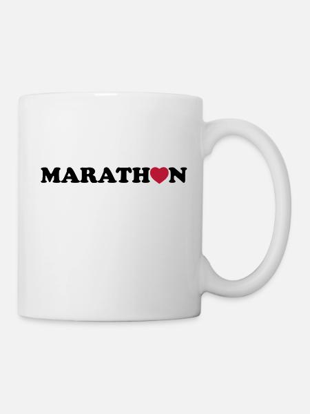 marathon - Mug blanc - blanc