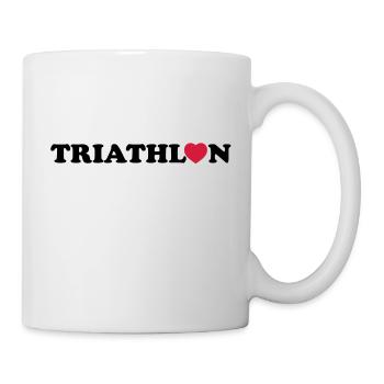 triathlon - Mug blanc - blanc - Droite