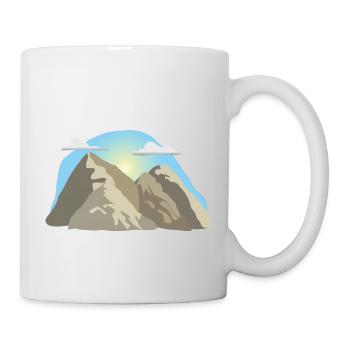 Wie schön der Berg ist - Tasse - Weiß - Rechts
