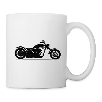 Moto chopper - Mug blanc - blanc - Droite