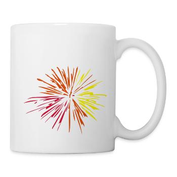 feu artifice - Mug blanc - blanc - Droite