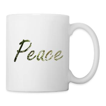 Frieden - Tasse - Weiß - Rechts