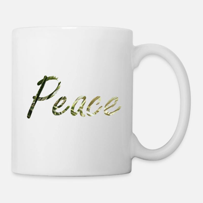 Frieden - Tasse - Weiß