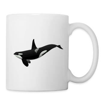 Oki der Schulter-Ork - Tasse - Weiß - Rechts