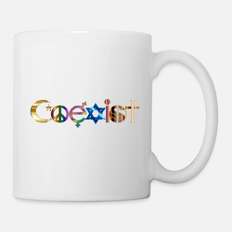Koexistenz gemeinsam - Tasse - Weiß