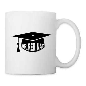 Graduation Party - PhD - Gift - Dr. rer. nat. - Mug - white - Right