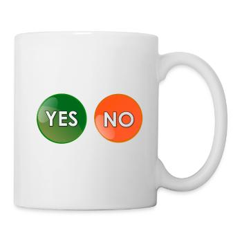 Ja oder nein? - Tasse - Weiß - Rechts