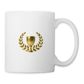 Schnitt und Lorbeeren - Tasse - Weiß - Rechts